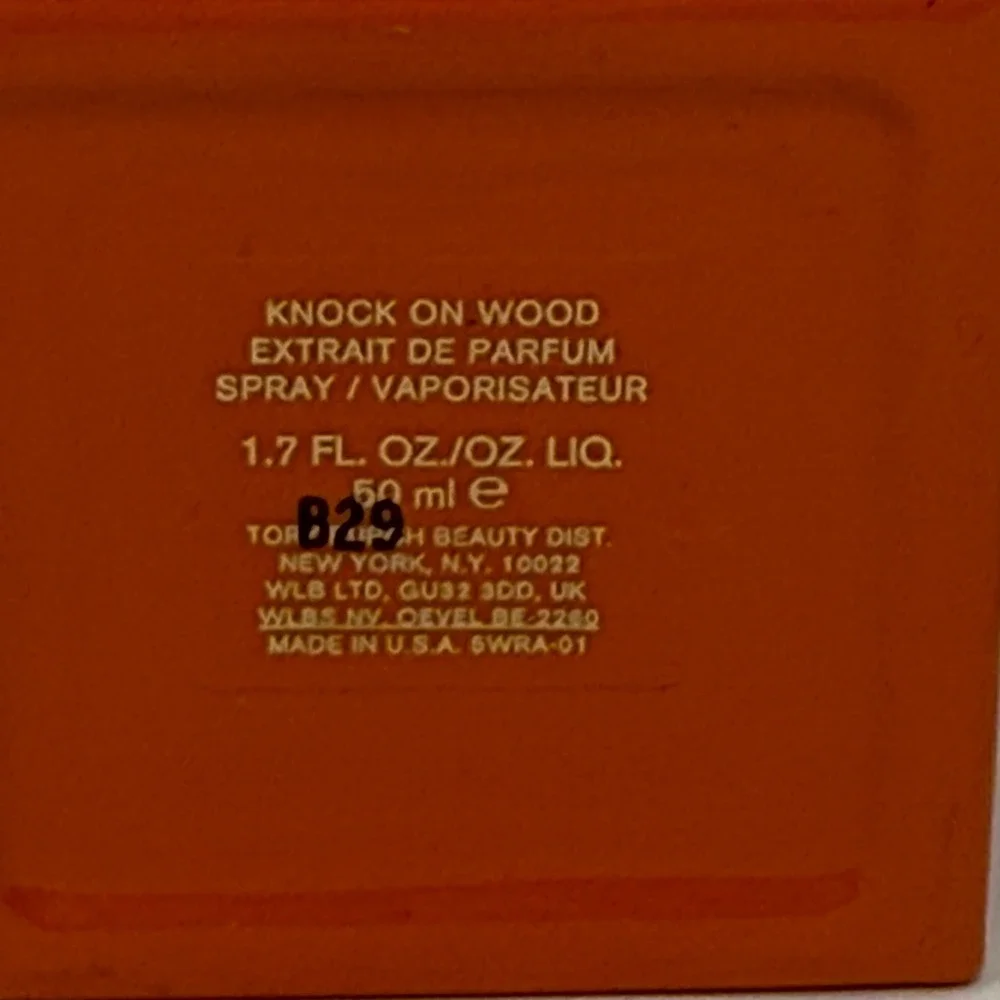 Tory Burch Knock on Wood Extrait de Parfum Spray 1.7 oz 50ml Orange Bottle